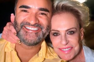 Ana Maria Braga se declara no aniversário do namorado Fábio Arruda