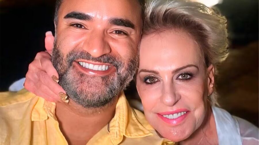 Ana Maria Braga se declara no aniversário do namorado Fábio Arruda